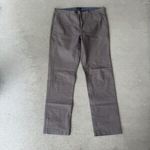 Ted Baker Brown Pants 34x32  Fit Cotton Blend trouser slim fit